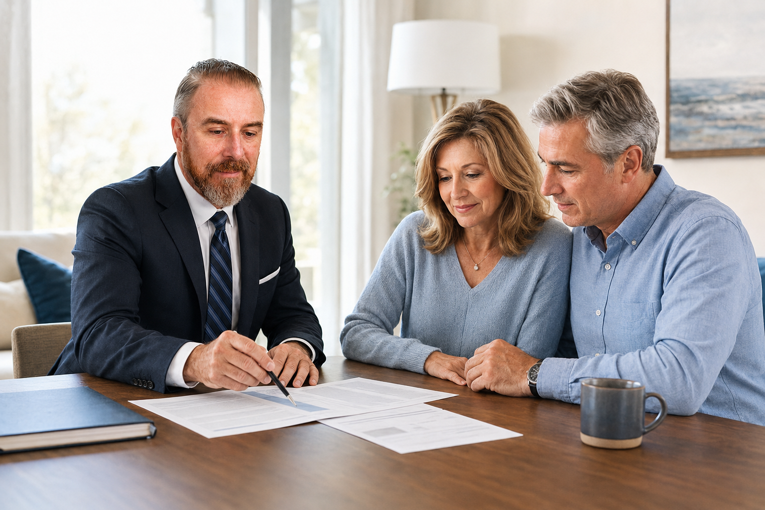 John Fergerson helping clients review insurance coverage